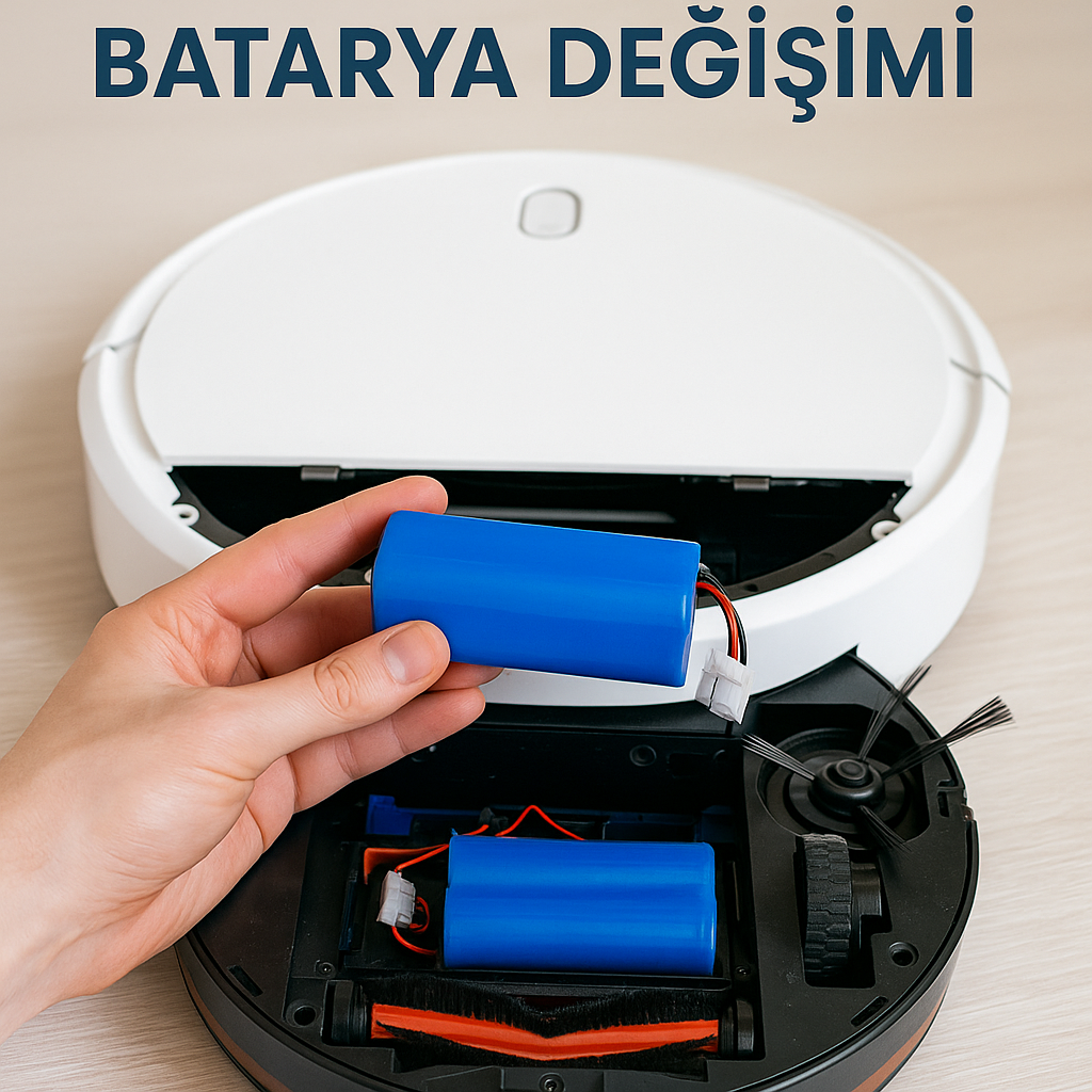 Robot Süpürge Batarya Değişimi